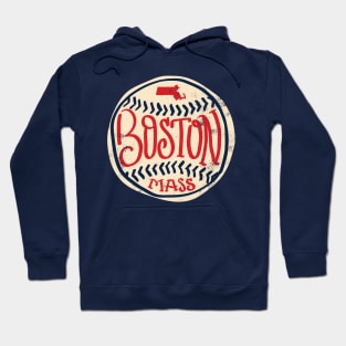 Boston Mass Hand Drawn Script Hoodie